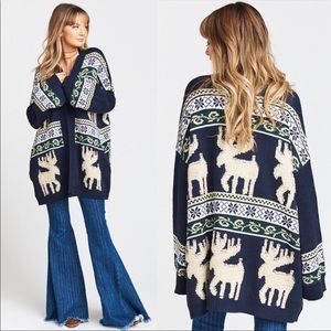 SMYM Moose Buddies Easy Cardi Small